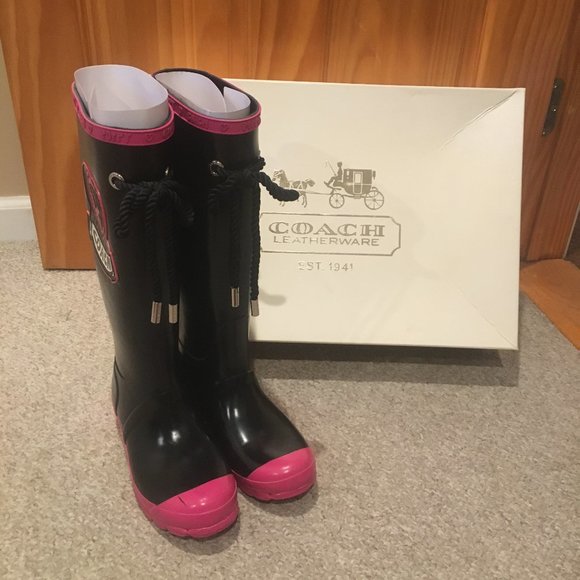Coach Roxane Rubber Rain Boots - Picture 4 of 13